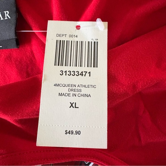 Hot Topic Disney Pixar Cars Lightning McQueen Athletic Dress NWT Size XL - Picture 6 of 7